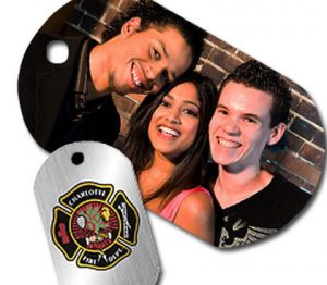 Photo Dog Tags- Choose a picture or a design to have printed on a metal dog tag and added to a key chain or necklace. These dog tags are durable and the picture won't come off!