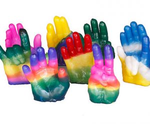 Wax Hands - Choose from a variety of colors and create a mold of your hand.