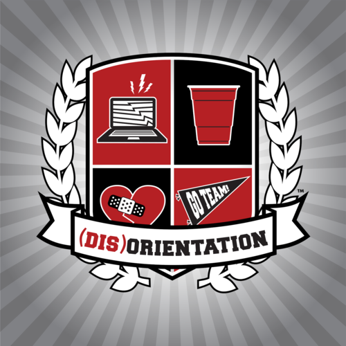 logo for (dis)orientation-a fun and engaging student orientation event