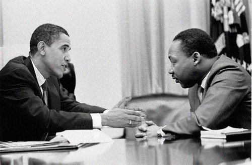MLK & Barack Obama