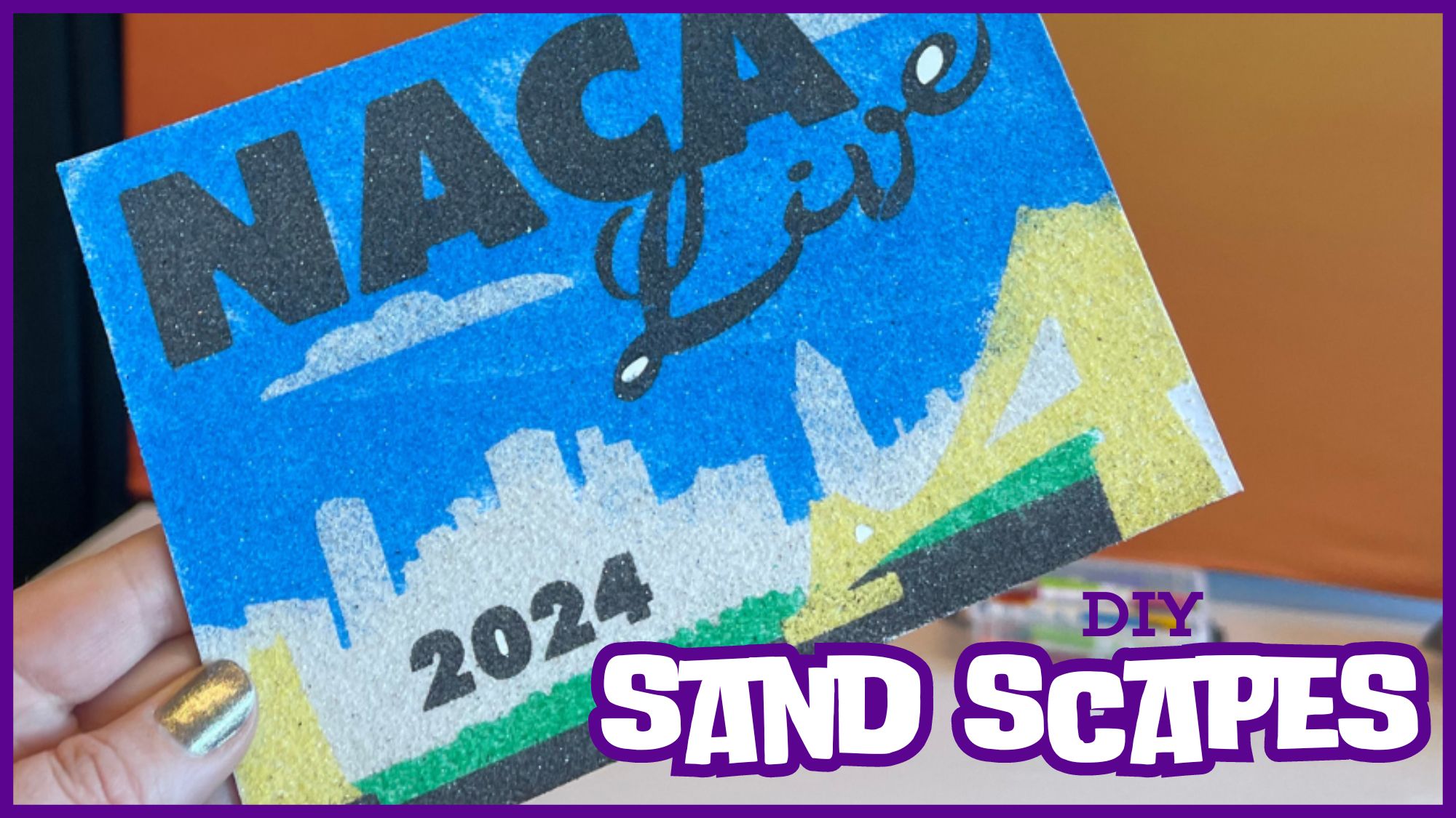 summer fun with neon diy sand scapes