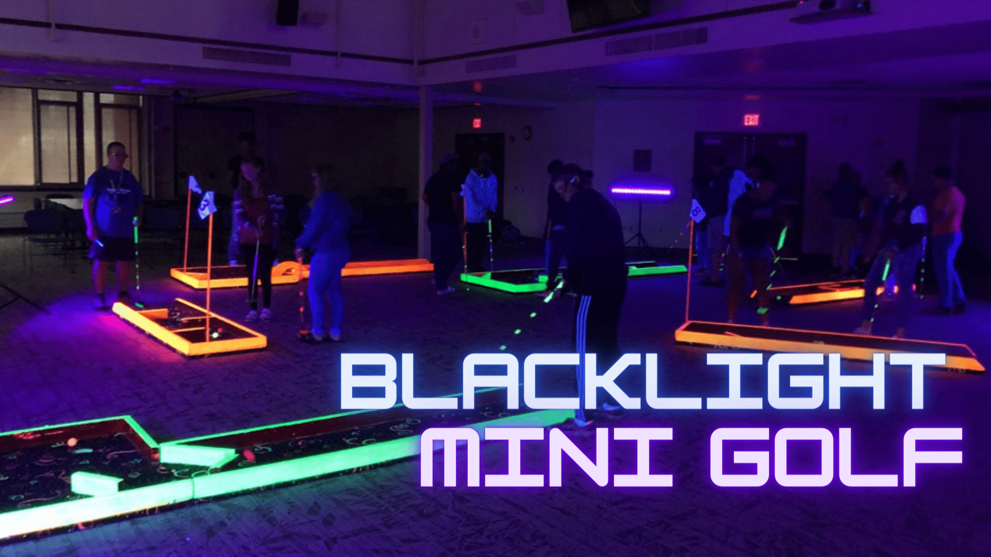 Unforgettable Glow Event Experiences blacklight mini golf