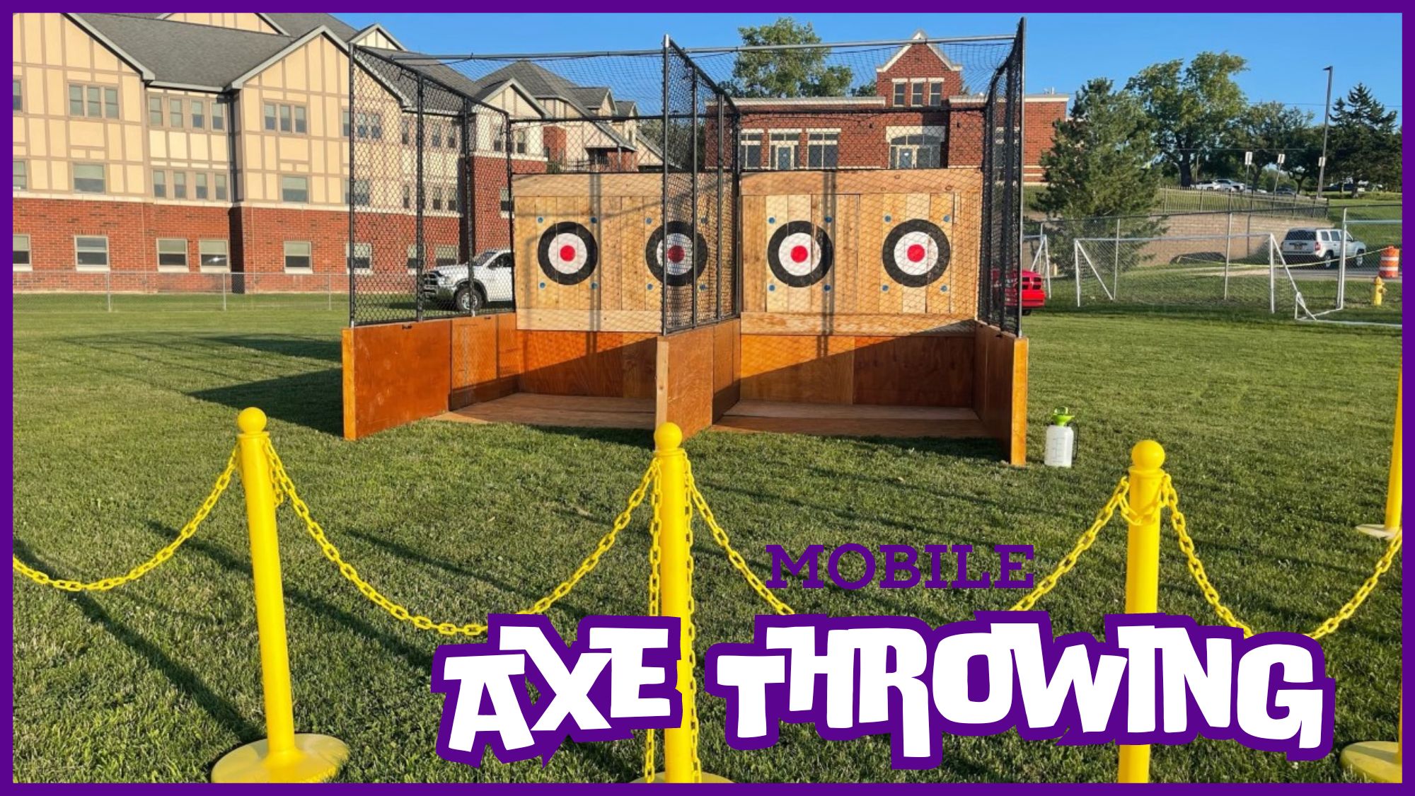 Summer Fun with Neon Mobile Axe Throwing