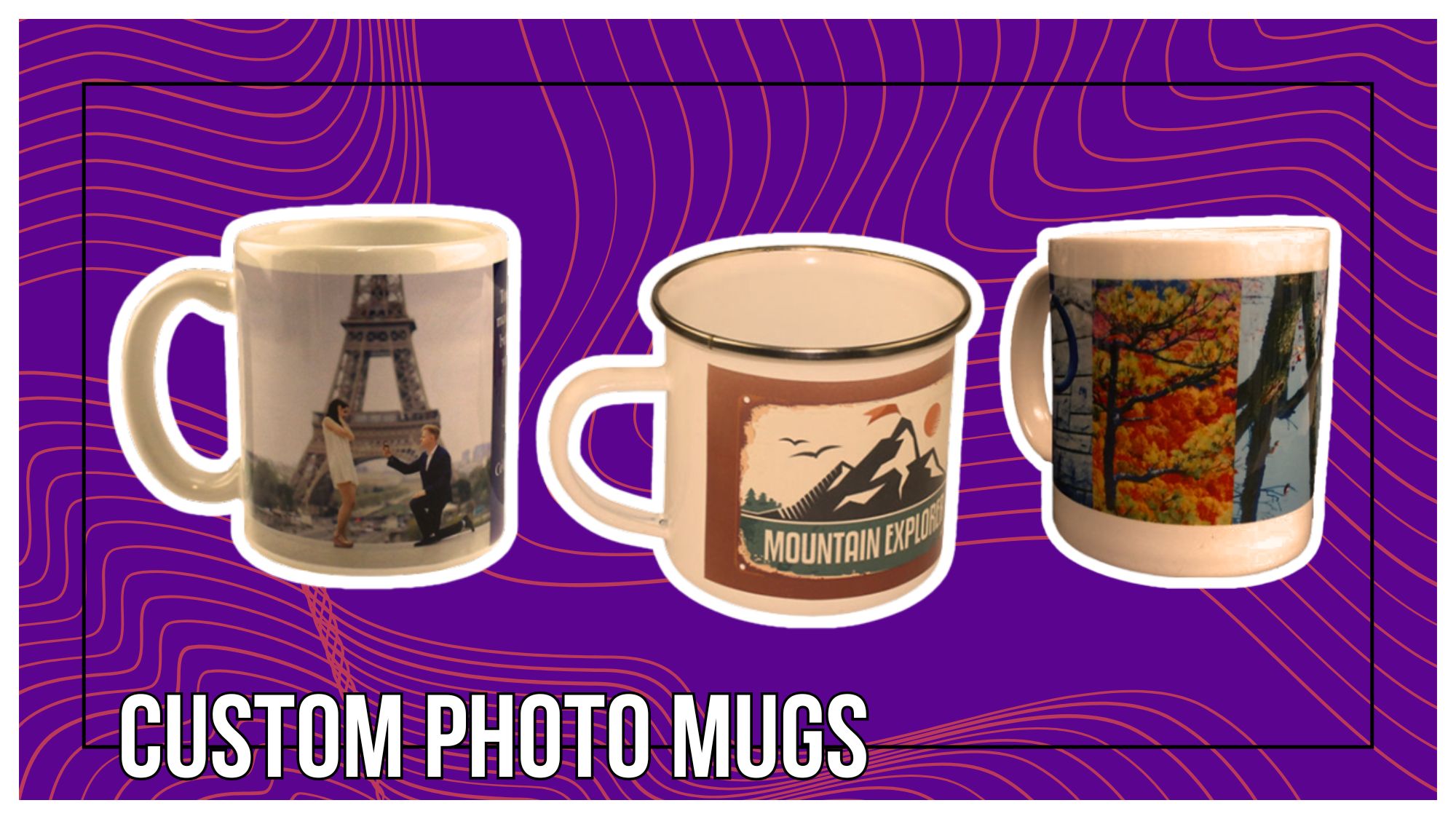 custom event ideas custom photo mugs