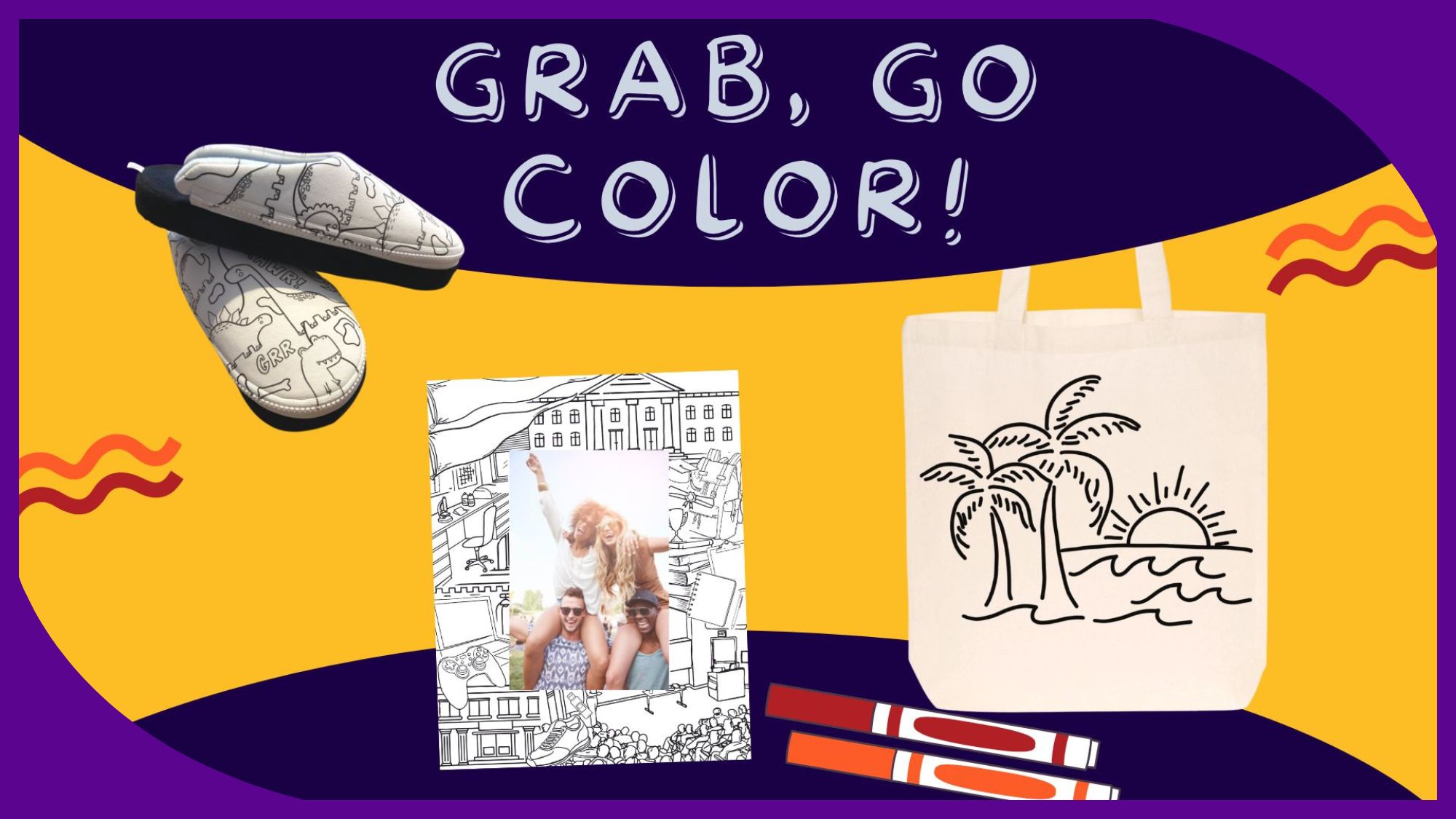 Relaxing Event Ideas for Mental Health Awareness Month Grab Go Color